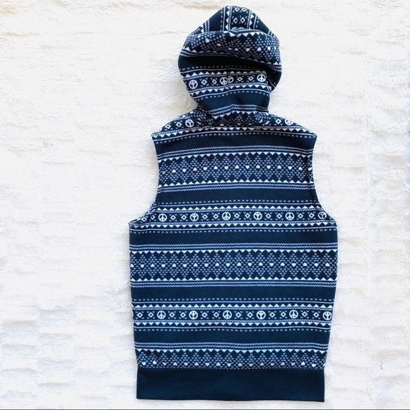 OLD Navy Sherpa Zip Up Hooded Vest Girls XL - Picture 2 of 6